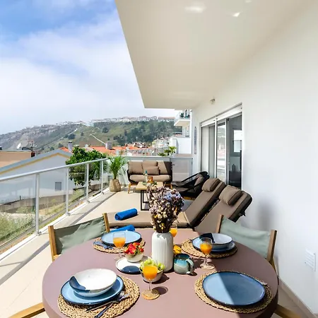 Appartamento Panoramic Views - Terrace, Sea Views & Pool Nazaré