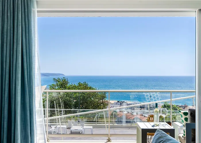 Panoramic Views - Terrace, Sea Views & Pool 아파트 나자레